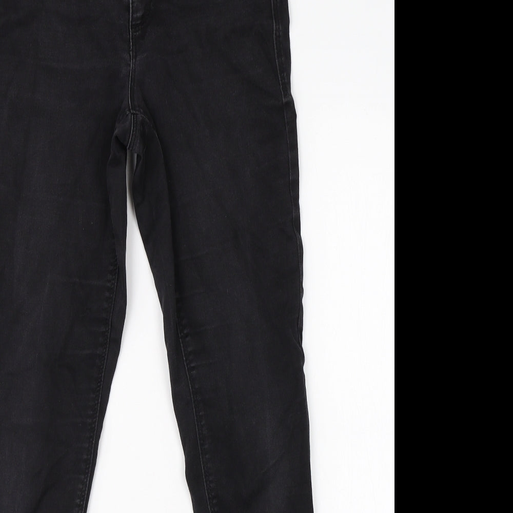 Dorothy Perkins Womens Black  Cotton Skinny Jeans Size 6 L28 in Regular