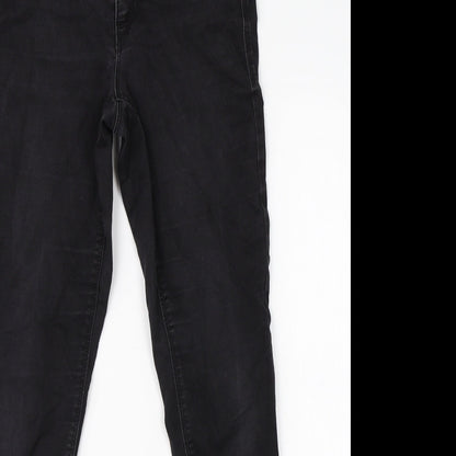 Dorothy Perkins Womens Black  Cotton Skinny Jeans Size 6 L28 in Regular