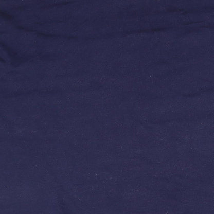 Country Trader Mens Blue High Neck  Cotton Pullover Jumper