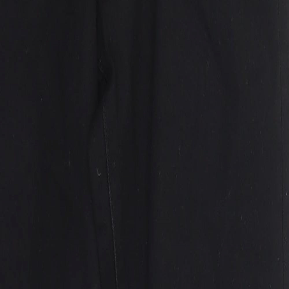 Denim & Co. Womens Black  Cotton Straight Jeans Size 10 L26 in Regular