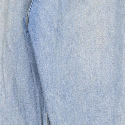 SheIn Womens Blue  Cotton Straight Jeans Size M L30 in Regular