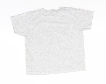 Fruit of the Loom Boys Grey   Basic T-Shirt  Round Neck  - Henry Hoover