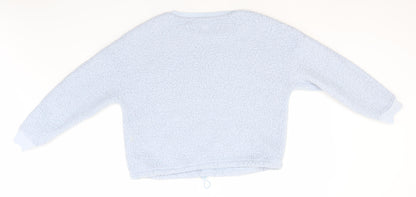 Primark Womens Blue Round Neck  Polyester Pullover Jumper Size 12