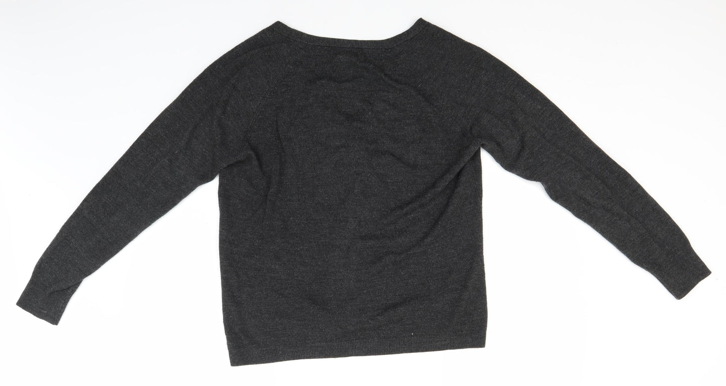 Womens UK Size 14 Atmosphere Grey Cardigan Jumper