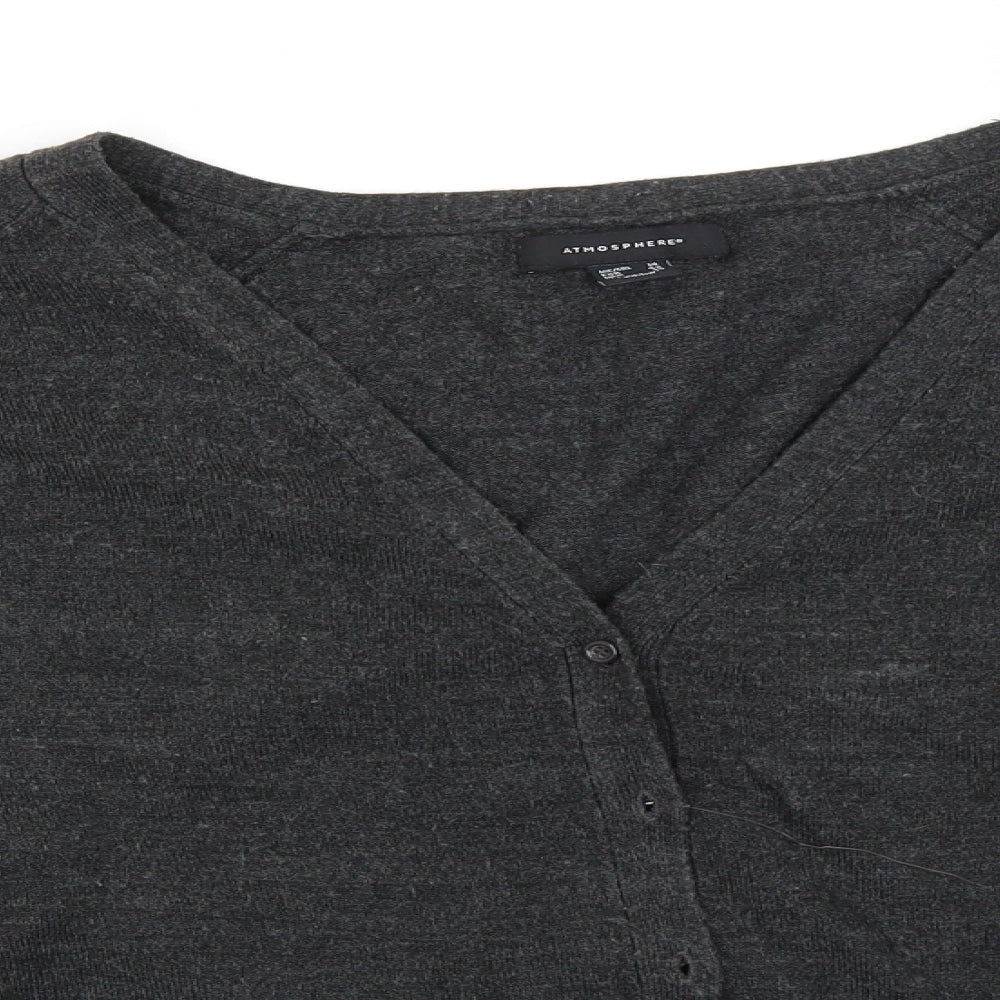 Womens UK Size 14 Atmosphere Grey Cardigan Jumper