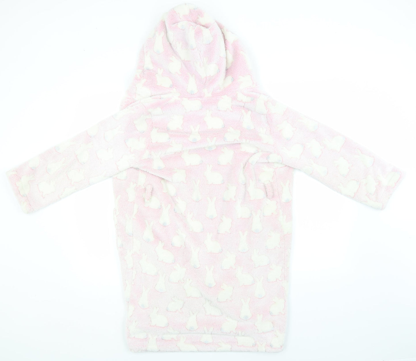 Blue Zoo Girls Pink Animal Print Polyester Top Gown Size 9-10 Years   - Bunnies