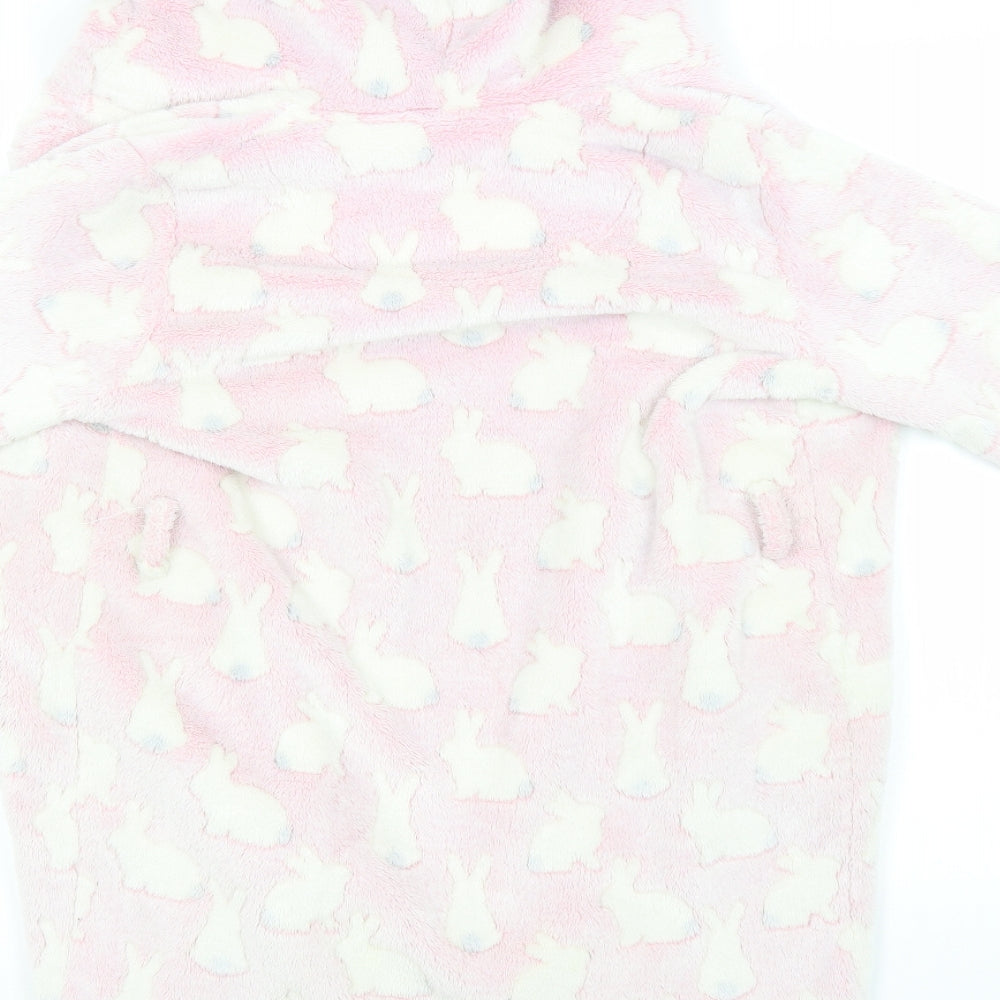 Blue Zoo Girls Pink Animal Print Polyester Top Gown Size 9-10 Years   - Bunnies