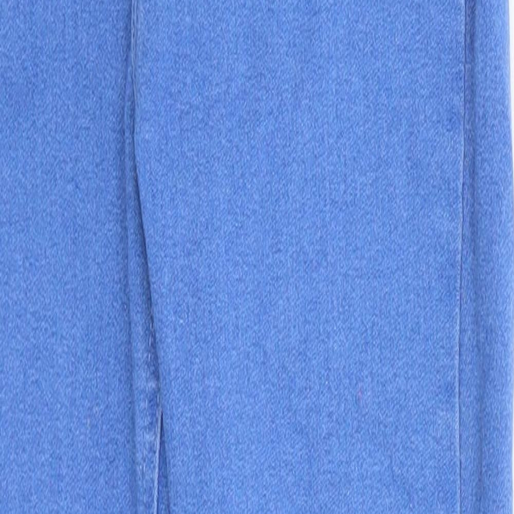 Lipsy Girls Blue  Cotton Straight Jeans Size 11 Years  Regular