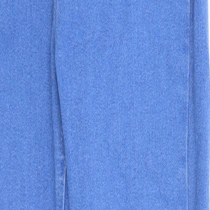 Lipsy Girls Blue  Cotton Straight Jeans Size 11 Years  Regular