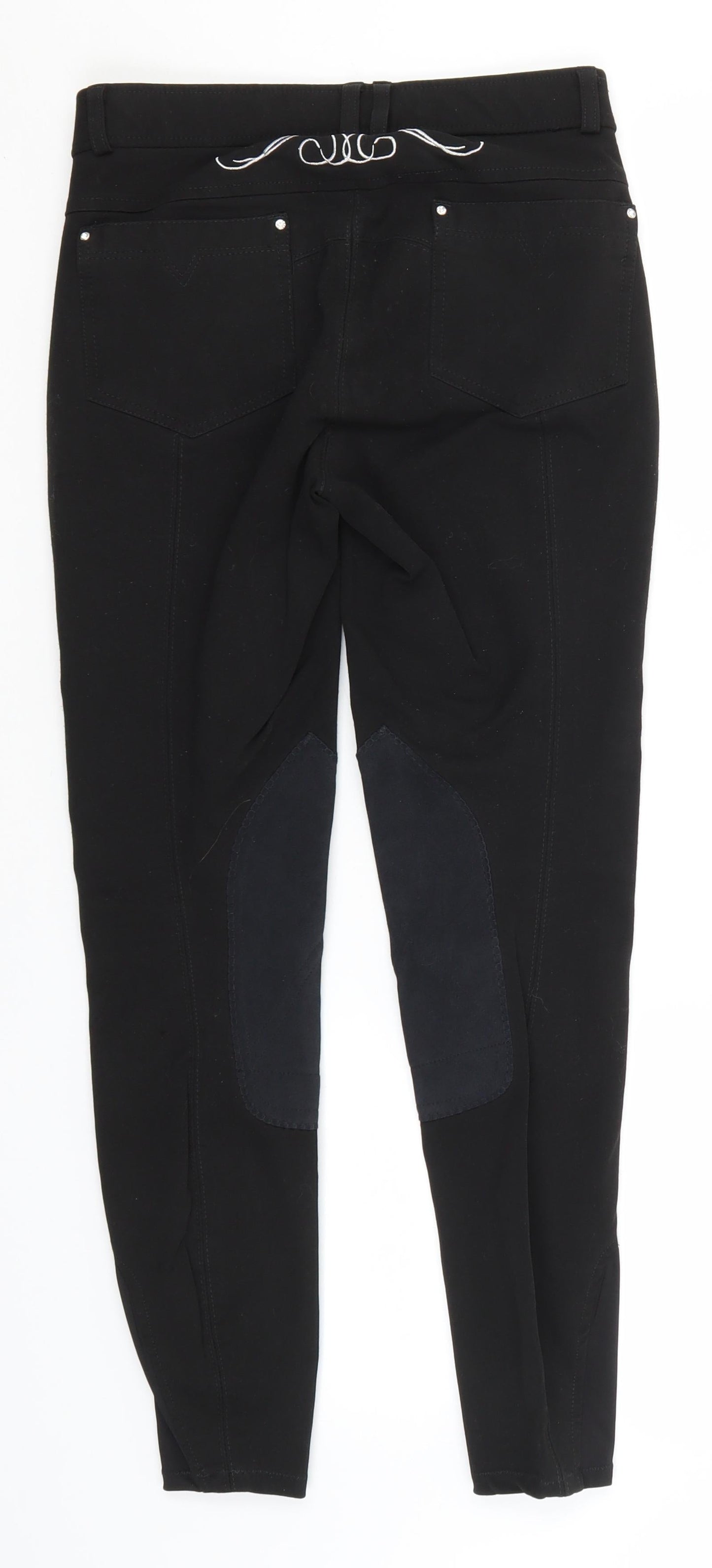 Womens UK Size 28 in Preworn Regular Fit Straight Black Jeans