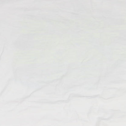 Primark Boys White  Cotton Basic T-Shirt Size 11-12 Years Round Neck  - Love the Game