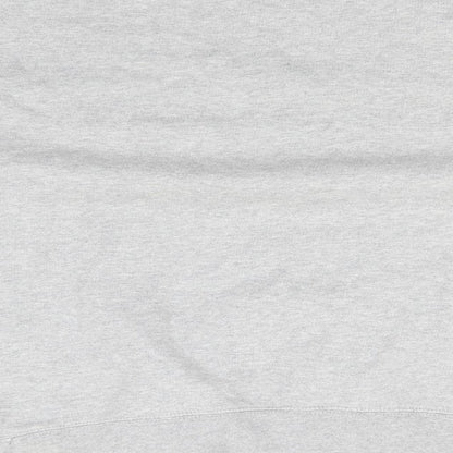 Preworn Mens Grey Round Neck  Cotton Pullover Jumper Size L   - Can't Work Today