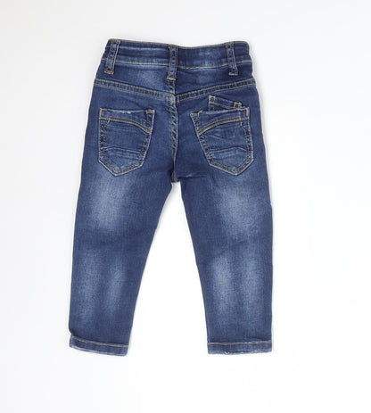 SMALL GANG Boys Blue  Cotton  Jeans Size 18 Months