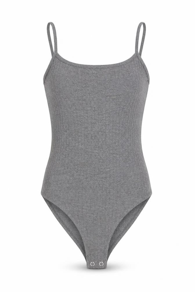 Womens UK Size 4 Primark One-Piece Grey Bodysuit
