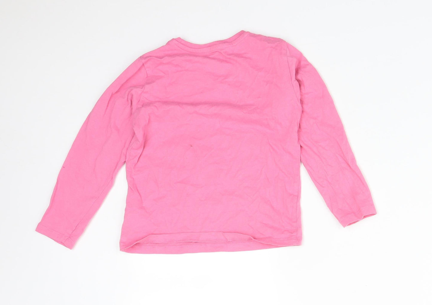 PEP&CO Girls Pink Solid Cotton  Pyjama Top Size 3-4 Years   - HEDGEHOG. JUST HIBERNATING