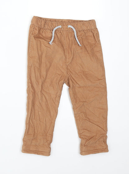 Nutmeg Boys Brown  Cotton  Trousers Size 9-12 Months