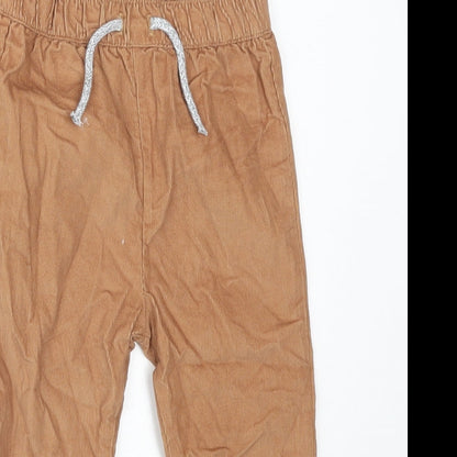 Nutmeg Boys Brown  Cotton  Trousers Size 9-12 Months