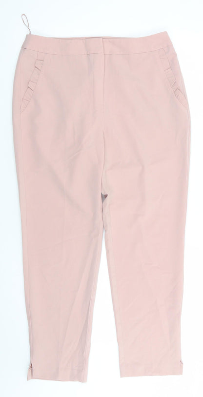 Womens UK Size 10 Florence and Fred Regular Fit Capri Pink Trousers