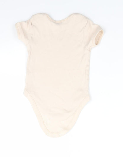 George Boys Beige Animal Print Cotton Romper One-Piece Size 18-24 Months   - Light beige Giraffe