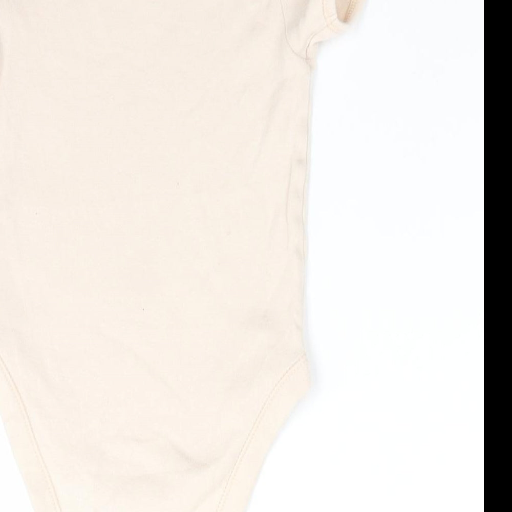 George Boys Beige Animal Print Cotton Romper One-Piece Size 18-24 Months   - Light beige Giraffe