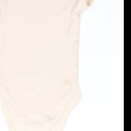 George Boys Beige Animal Print Cotton Romper One-Piece Size 18-24 Months   - Light beige Giraffe