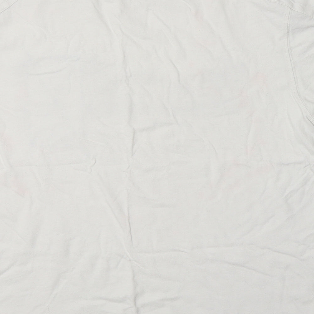 Matalan Mens White  Cotton  T-Shirt Size M Crew Neck
