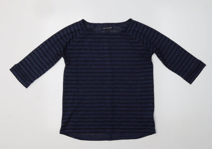 Womens UK Size 8 NEXT Blue Basic Blouse