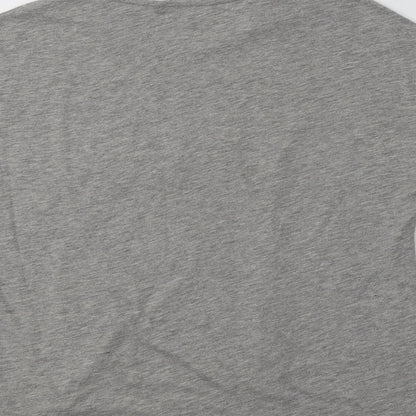 Womens UK Size 8 Red Herring Grey Basic T-Shirt