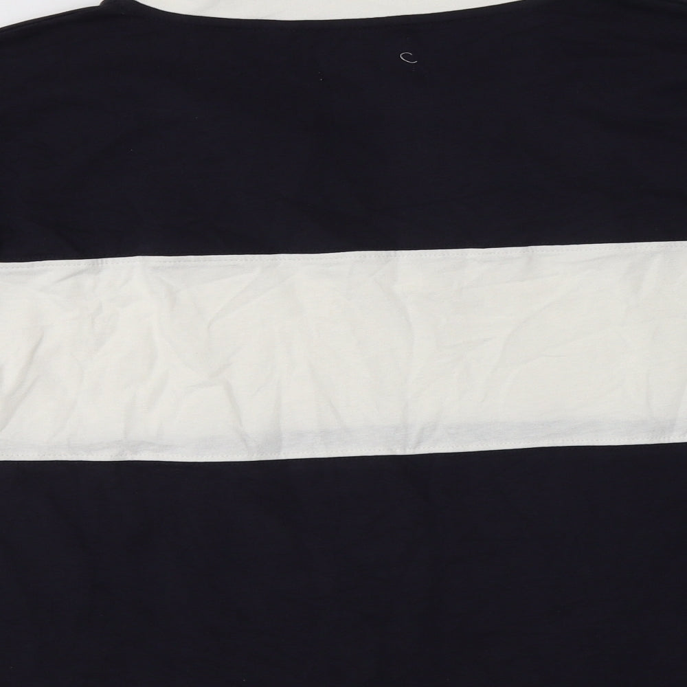 NEXT Womens Blue Striped Cotton Top Lounge Set Size 10
