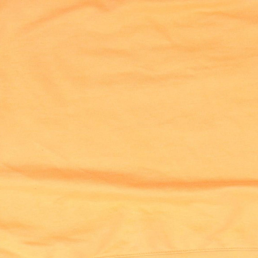 Primark Womens Orange  Polyester Pullover Sweatshirt Size M   - Soft Orange