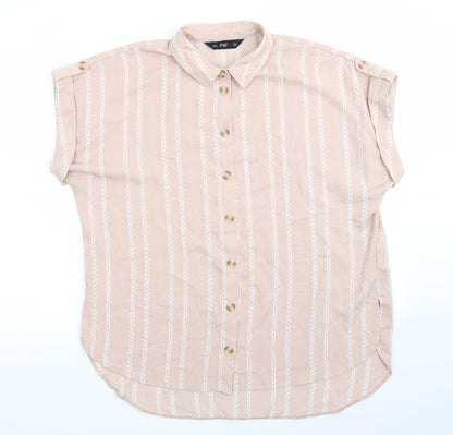 Womens UK Size 12 Florence and Fred Pink Basic Button-Up