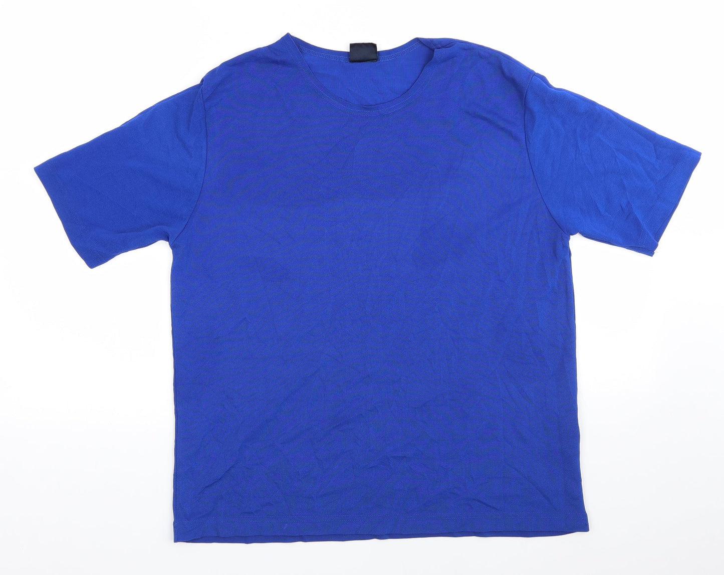 Your Sixth Sense Mens Blue  Polyester  T-Shirt Size M Round Neck  - Royal Blue