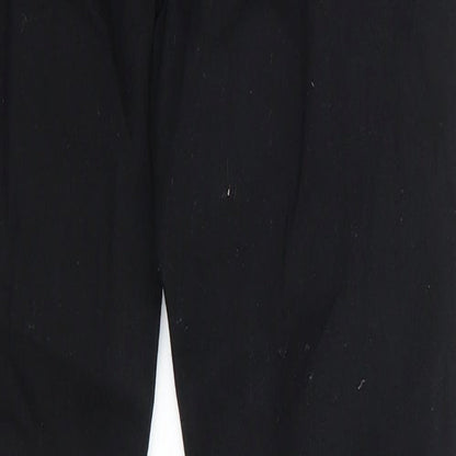 SheIn Womens Black  Cotton Skinny Jeans Size S L27 in Regular  - Very Distressed