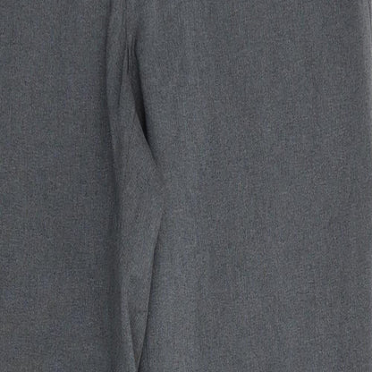 Matalan Womens Grey  Polyester Trousers  Size 12 L30 in Regular  - Mid Grey