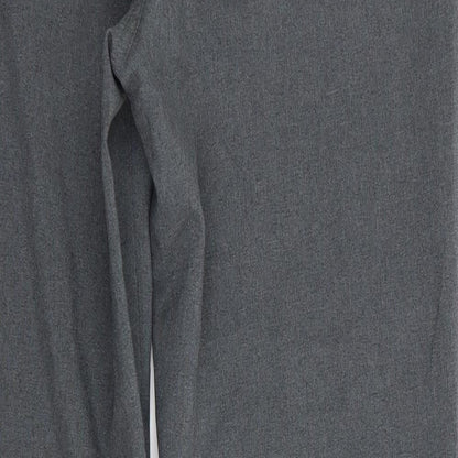 Matalan Womens Grey  Polyester Trousers  Size 12 L30 in Regular  - Mid Grey