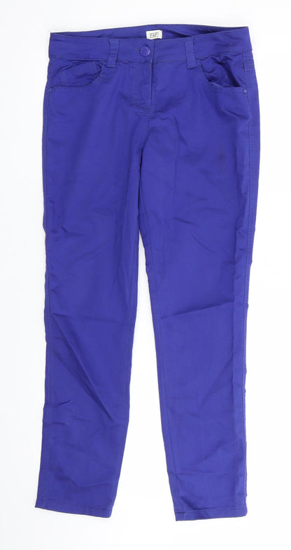 Womens UK Size 10 Florence and Fred Regular Fit Chino Purple Trousers