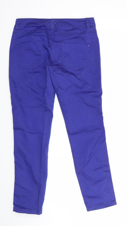 Womens UK Size 10 Florence and Fred Regular Fit Chino Purple Trousers