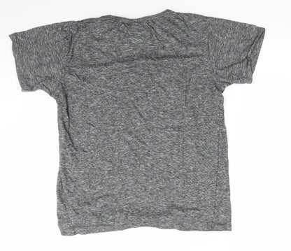 Primark Mens Grey Solid Cotton  Pyjama Top Size XS   - Grey Mix