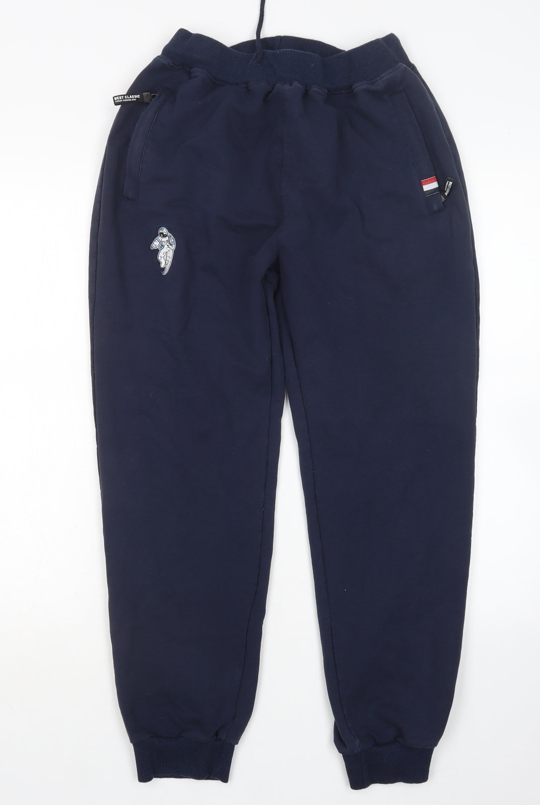 Preworn Mens Blue  Polyester Sweatpants Trousers Size M L27 in Regular