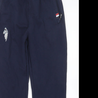 Preworn Mens Blue  Polyester Sweatpants Trousers Size M L27 in Regular