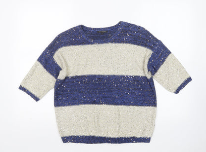 Womens UK Size 8 River Island Multicoloured Pullover Jumper