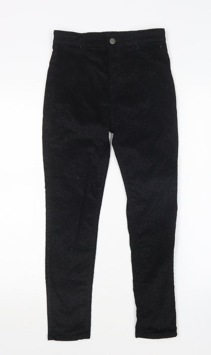 Denim Co Girls Black  Cotton Skinny Jeans Size 11-12 Years  Regular