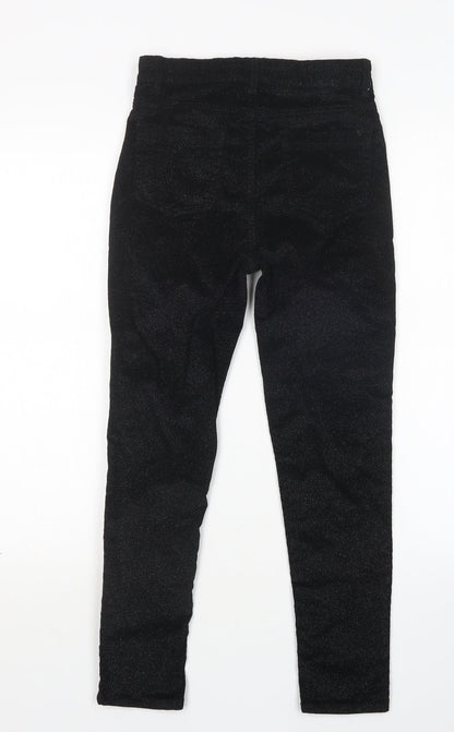 Denim Co Girls Black  Cotton Skinny Jeans Size 11-12 Years  Regular