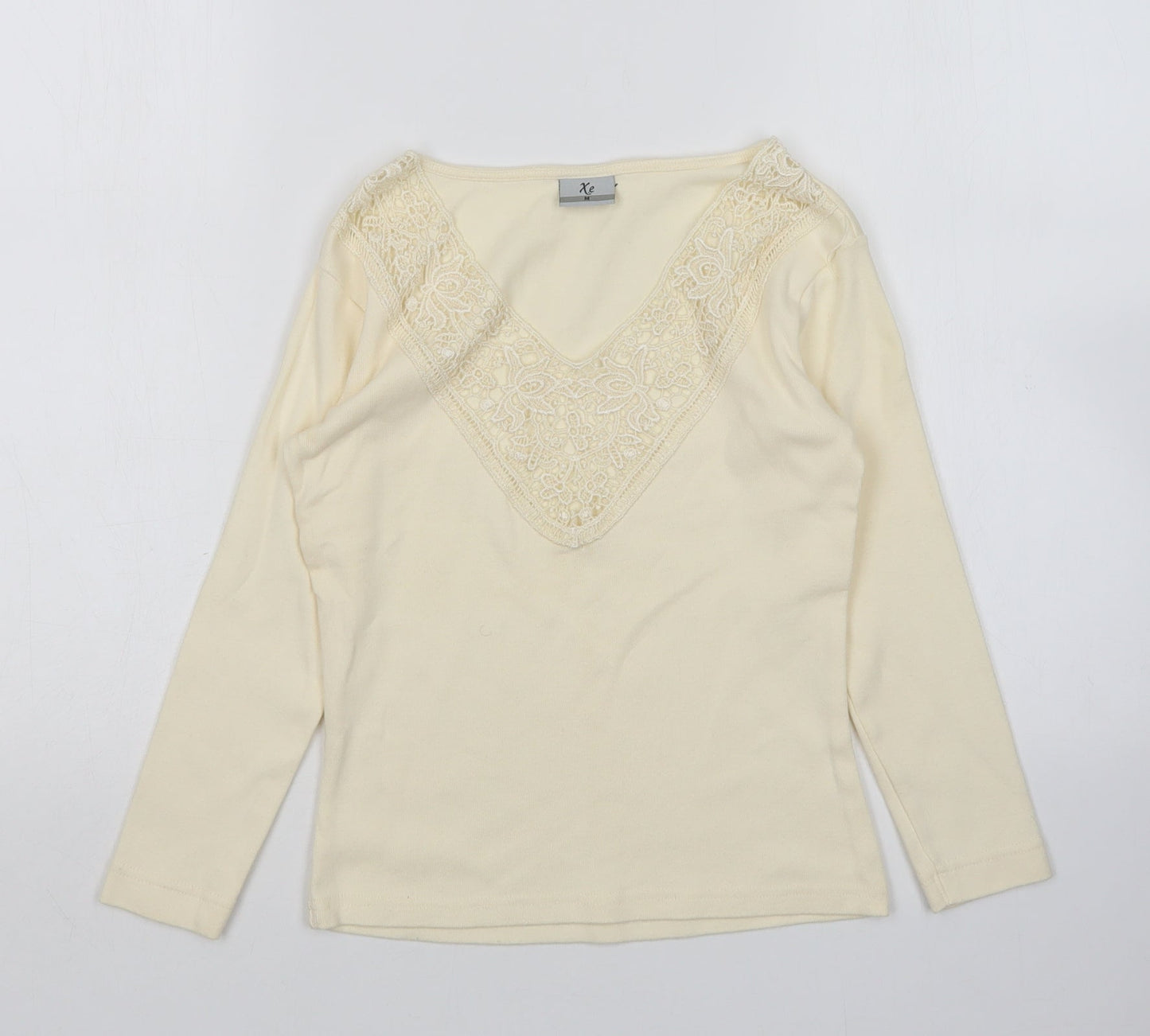 Womens UK Size M Xe Ivory Pullover Jumper