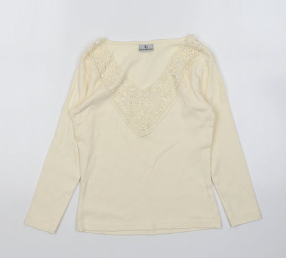 Womens UK Size M Xe Ivory Pullover Jumper
