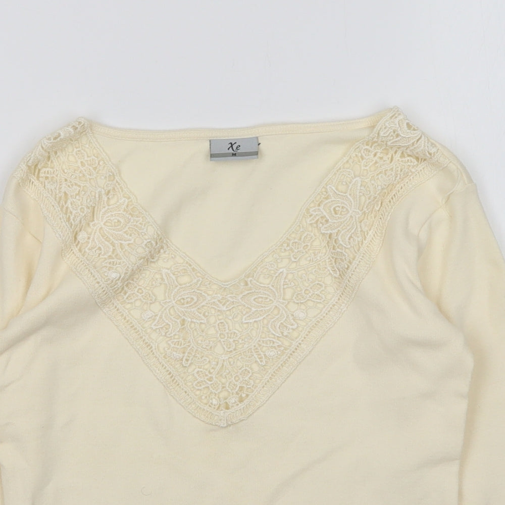 Womens UK Size M Xe Ivory Pullover Jumper