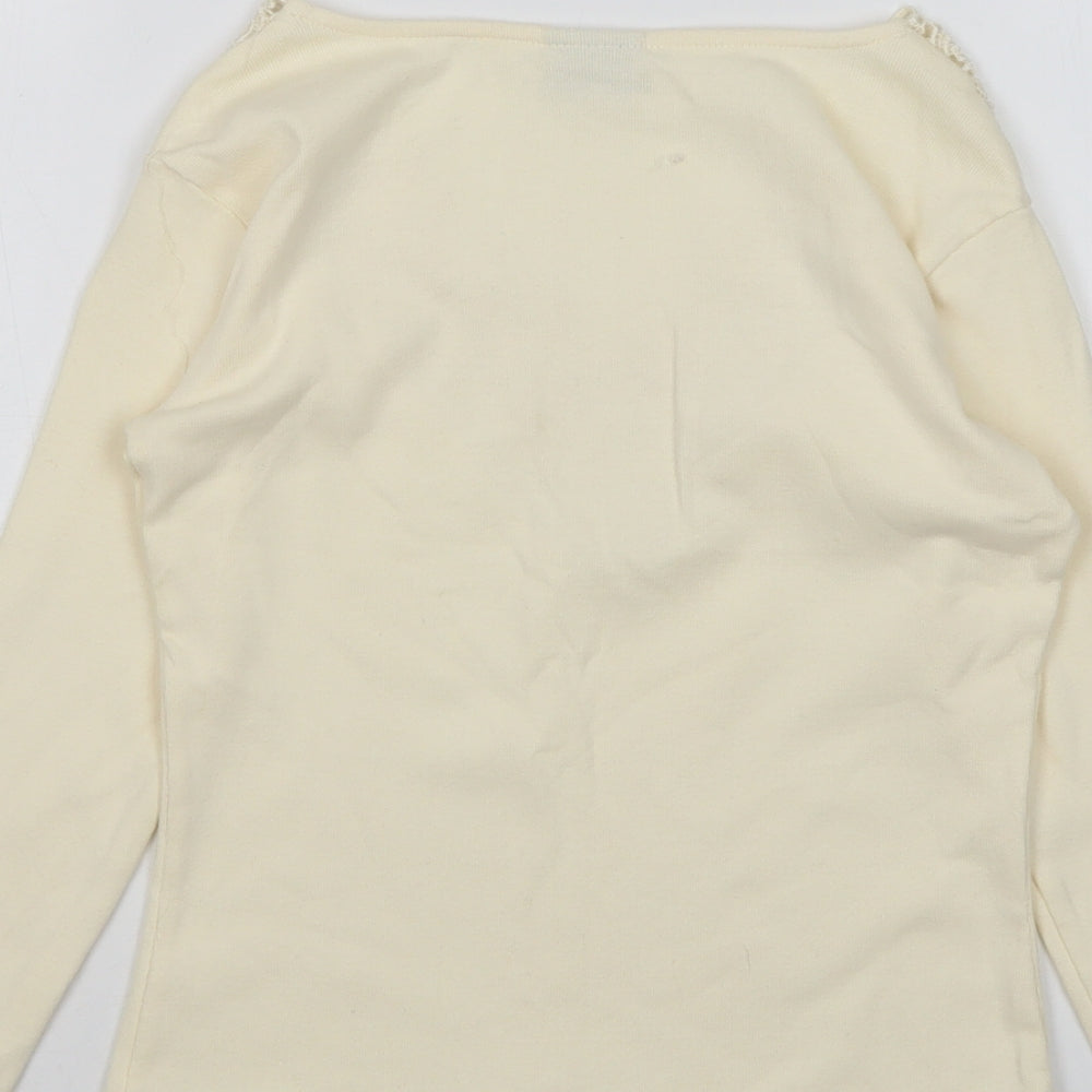 Womens UK Size M Xe Ivory Pullover Jumper