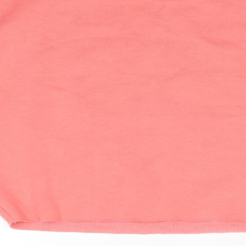 Primark Womens Pink High Neck  Polyester Pullover Jumper Size 2XS   - Truth