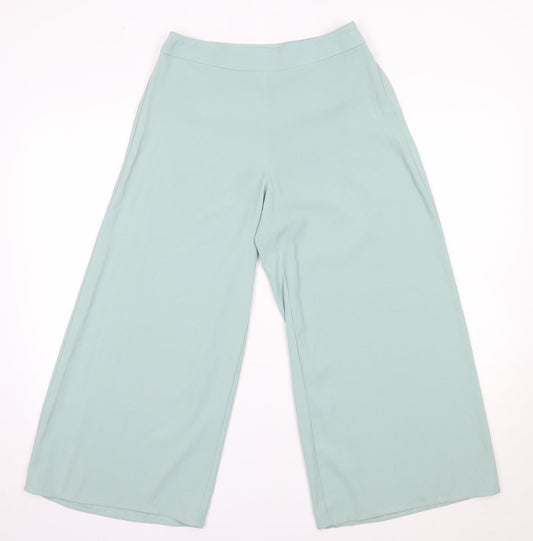 Primark Womens Green  Polyester Trousers  Size 10 L23 in Regular