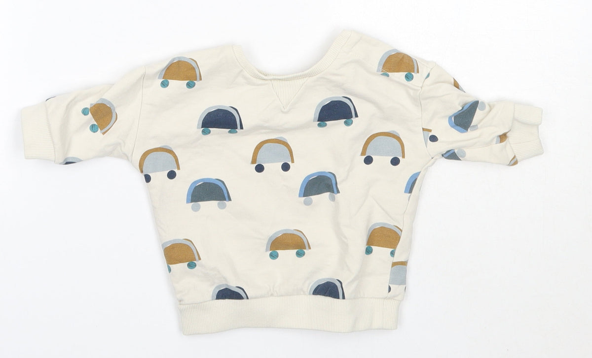 Additional front view of Marks & Spencer Baby Multicoloured Cotton jumper, size 0-3, Months